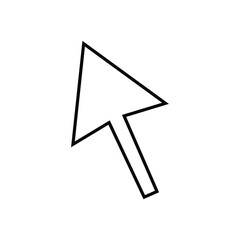 hand icon, click on a white background, vector illustration