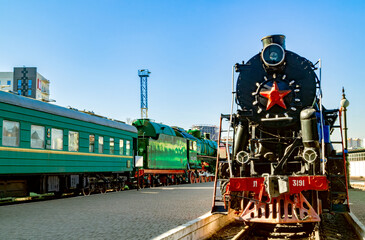 Old steam locomotive