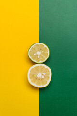 Lemon fruit in studio