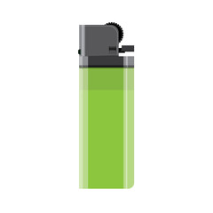 vector stock Green gas lighter illustration image with charming appearance, suitable for posters, t-shirts, merchandise

