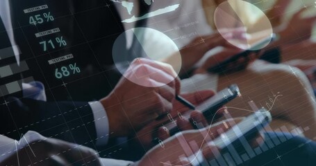 Mathematical equations over people on phone. - Powered by Adobe