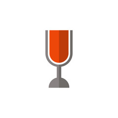 Orange juice icon. Drink logo design.