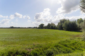 Agricultural fields near Zyfflich, Germany