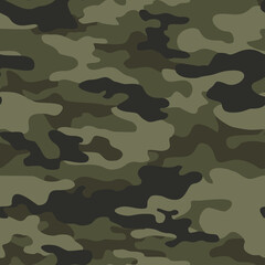Fototapeta premium Camouflage seamless pattern. Print. Vector