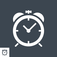 Campaign Timing Related Vector Glyph Icon. Isolated on Black Background. Vector Illustration.