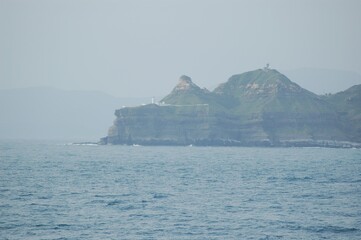 View of the rock in the water
