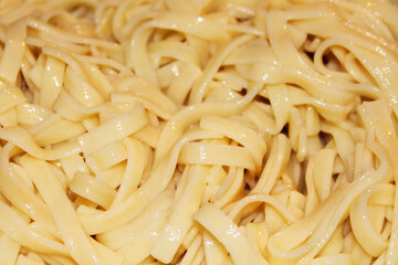 Fresh hot pasta. Close-up. Background. Texture.