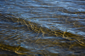 water flowing into the water