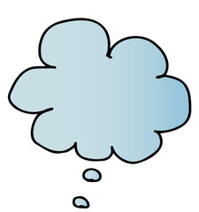 頭の中　フキダシのイラスト（カラフル）