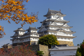 Fototapeta premium The beautiful castle of Himeji (Japan)