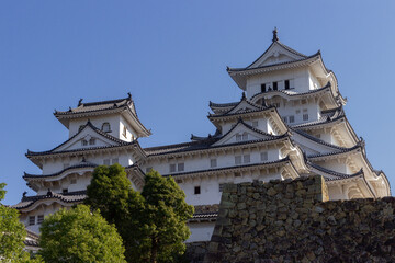 Naklejka premium The beautiful castle of Himeji (Japan)
