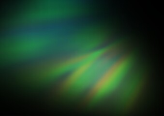 Dark Green vector bokeh and colorful pattern. Modern geometrical abstract illustration with gradient. The blurred design can be used for your web site.