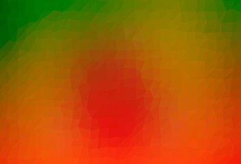 Light Green, Red vector low poly layout.