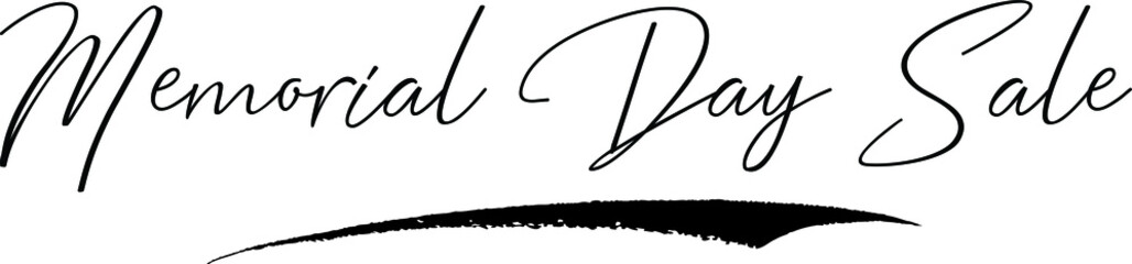 Memorial Day Sale Handwritten Font Calligraphy Font For Sale Banners Flyers and Templates