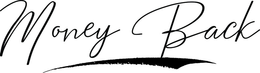 Money Back Handwritten Font Calligraphy Font For Sale Banners Flyers and Templates