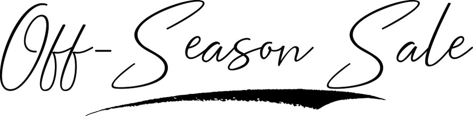 Off-Season Sale Handwritten Font Calligraphy Font For Sale Banners Flyers and Templates