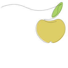 Apple fruit background autumn, vector illustration