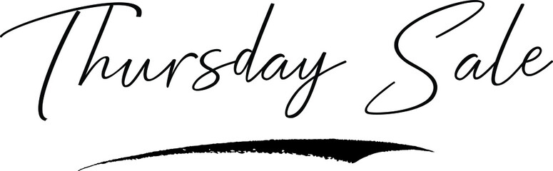 Thursday Sale Handwritten Font Calligraphy Font For Sale Banners Flyers 
and Templates