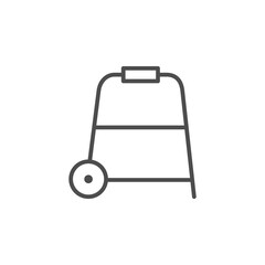 Walking frame line outline icon