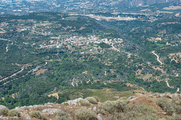 Fototapeta na wymiar Sicht vom Berghügel 