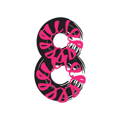 Fototapeta premium numbers-08