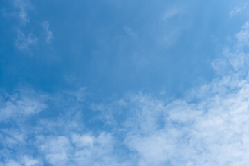 Textures surface pattern design vivid fresh bright colorful white clouds on blue sky Beautiful nature background