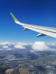 view from airplane window