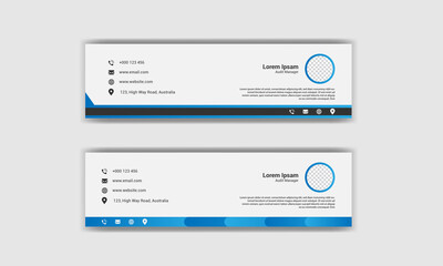  modern Corporate email signature collection set.	
