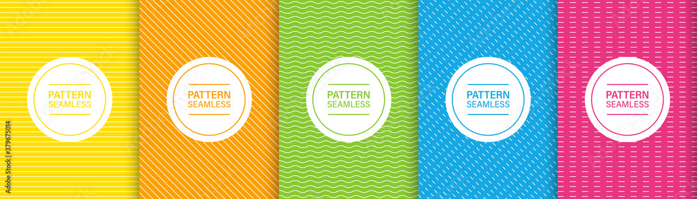Poster seamless pattern line. colorful stylish backgrounds with thin striped texture. line style vector. ve