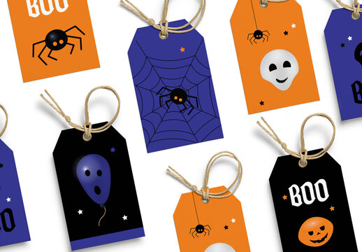 Halloween Tags Set