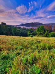 WIDOK NA GÓRY CZESKIEJ SZWAJCARII. REPUBLIKA CZESKA 