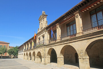 Fototapeta na wymiar Main Square in Santo Domingo de Calzada, Spain