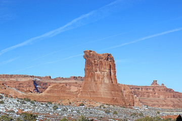 Park Avenue in the Arches national Park, Utah	