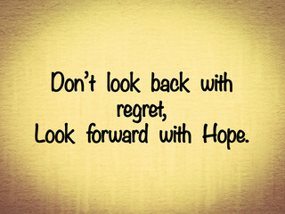 Inspire quote written on old paper