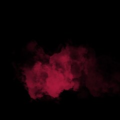 Abstract red smoke or mist on black background 