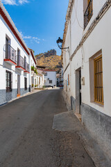 Fototapeta na wymiar Cogollos de la Vega street, a town in the province of Granda
