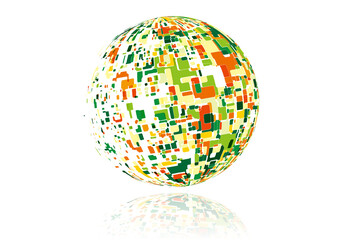 イラスト　球体　イメージ