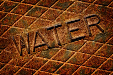 Iron Water Cover Man Hole Rusty