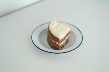 Carrot cake white background