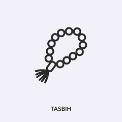 tasbih icon vector sign symbol