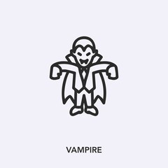 vampire icon vector sign symbol
