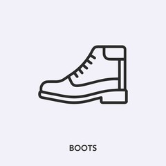 boots icon vector sign symbol