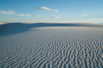 Fototapeta na wymiar Scenery of lonely dunes in desert