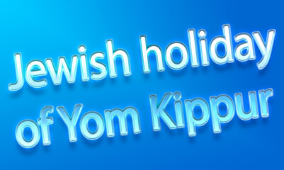 Yom kippur concept. Copy space. Space for text or design.