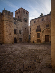 Street of Cáceres old town, UNESCO World Heritage City, Extremadura, Spain