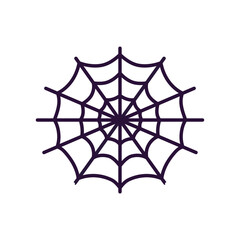 Isolated spiderweb icon. Halloween icon - Vector illustration