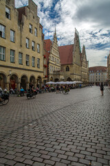 Obraz premium historisches rathaus in münster, westfalen