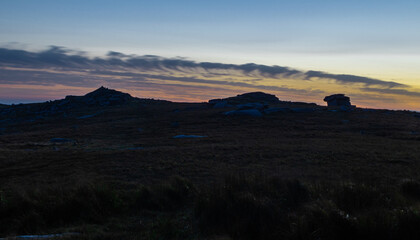 sunset in the mountains