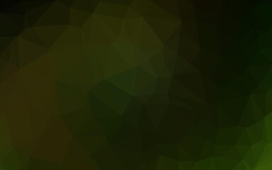 Dark Green vector polygon abstract backdrop. Geometric illustration in Origami style with gradient. Elegant pattern for a brand book.