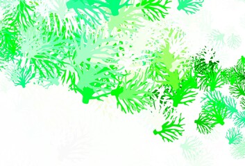 Light Green vector elegant template with branches.